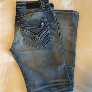 Men’s Buckle Black Jeans